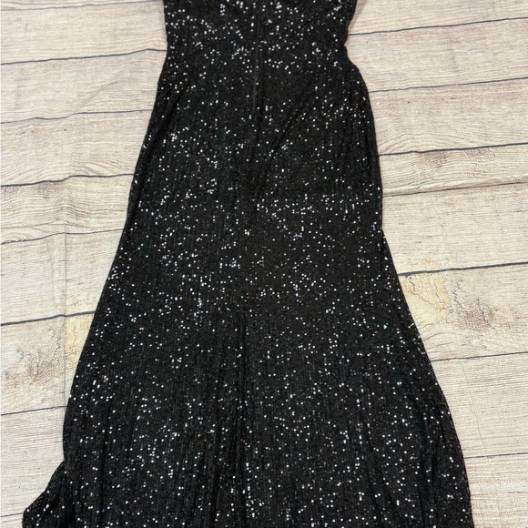 Eliza J Black Strapless Sequin Dress - Picture 2 of 4